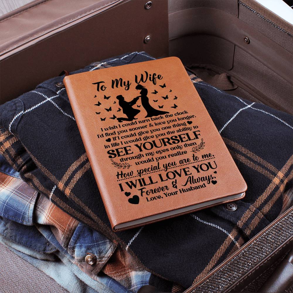 To My Wife Sooner – Leather Journal